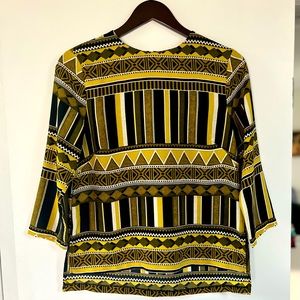 H&M Print Blouse, size 4